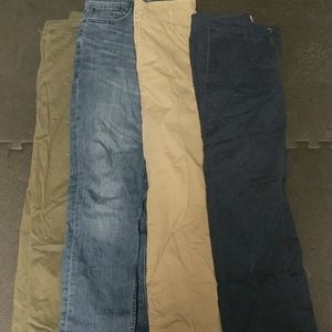 Goodfellow and Co Chino and jean lot 30 waist slim